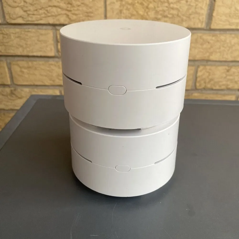 2 Google Wifi AC-1304 Mesh Router Puck USB-C White Unit Only